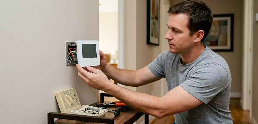 Heat Pump Thermostat Configuration in Dulles